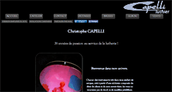 Desktop Screenshot of capelliluthier.com