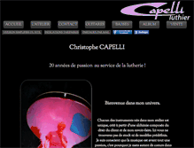Tablet Screenshot of capelliluthier.com